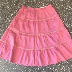 Calypso Pink Tiered Women's Skirt